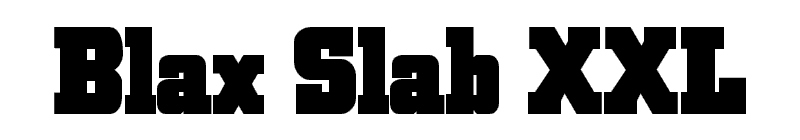 Blax Slab XXL Font
