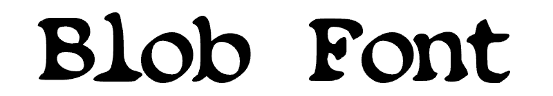 Blob Font Font