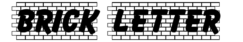 Brick Letter Font