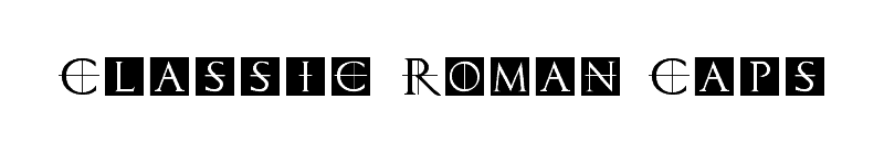 Classic Roman Caps Font
