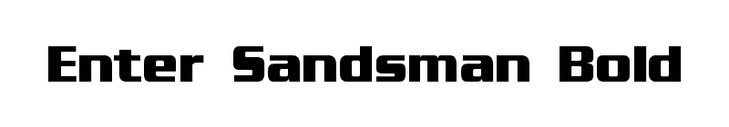 Enter Sandsman Bold Font