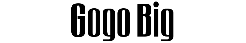 Gogo Big Font