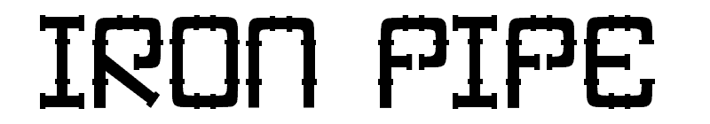 Iron Pipe Font