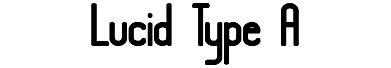Lucid Type A Font