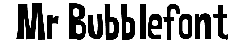 Mr Bubblefont Font