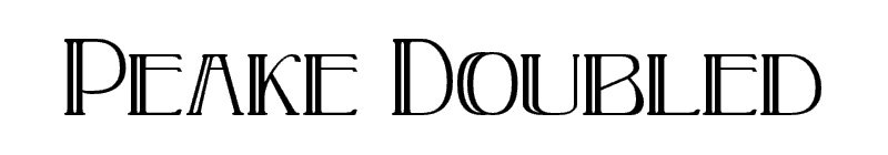Peake Doubled Font