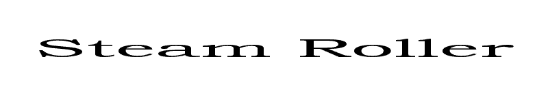 Steam Roller Font