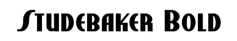 Studebaker Bold Font