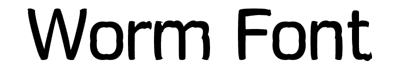 Worm Font Font