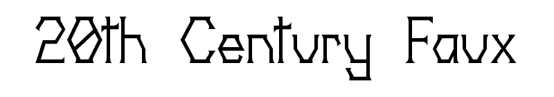 20th Century Faux Font