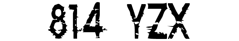 814 YZX Font