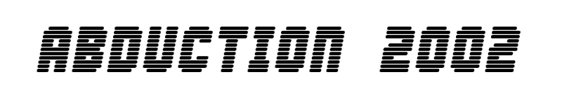 Abduction 2002 Font