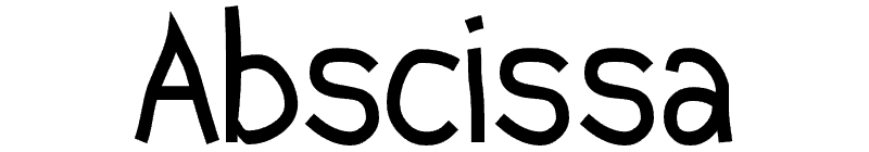 Abscissa Font