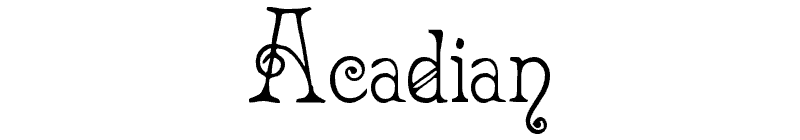 Acadian Font