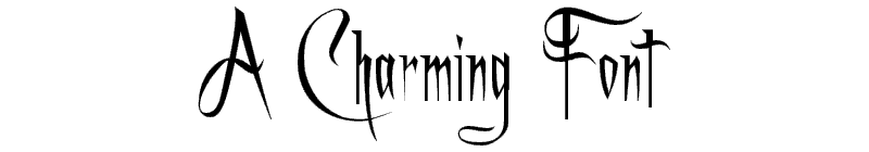 a charming font