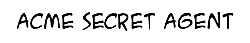 ACME Secret Agent Font