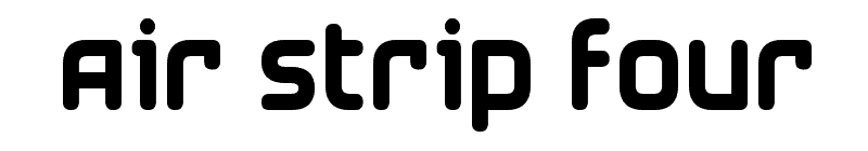 Air Strip Four Font