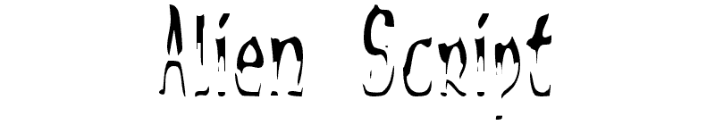 Alien Script Font 