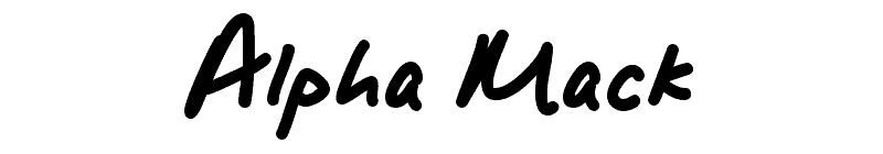 Alpha Mack Font