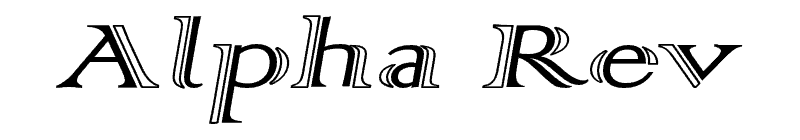 Alpha Rev Font