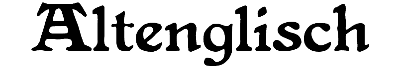 Altenglisch Font