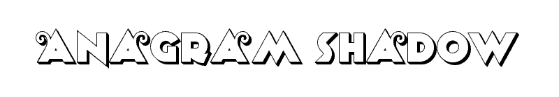 Anagram Shadow Font