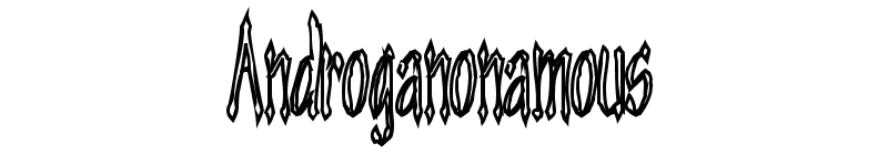 Androganonamous Font