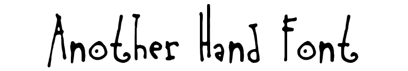 anotherhandfont