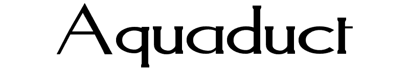 Aquaduct Font