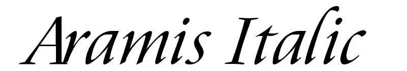Aramis Italic Font