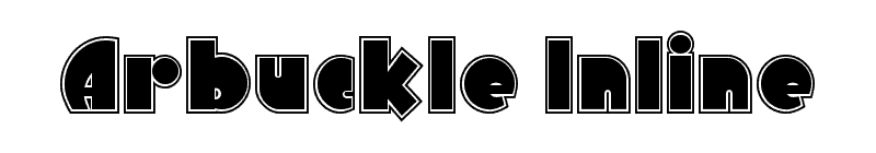 Arbuckle Inline Font