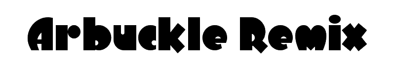 Arbuckle Remix Font