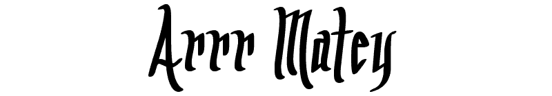 Arrr Matey Font