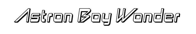 Astron Boy Wonder Font