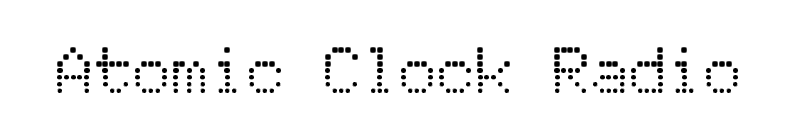 Atomic Clock Radio Font