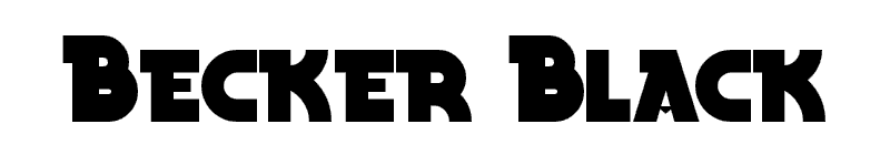 Becker Black Font 