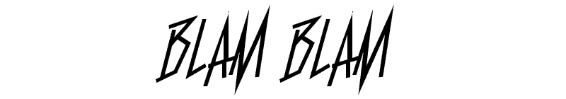 Blam Blam Font