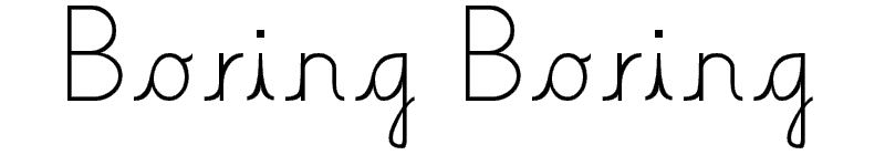 Boring Boring Font