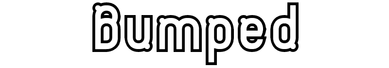 Bumped Font