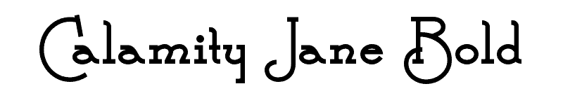 Calamity Jane Bold Font