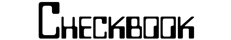 Checkbook Font