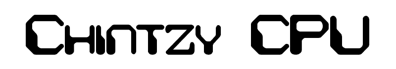 Chintzy CPU Font