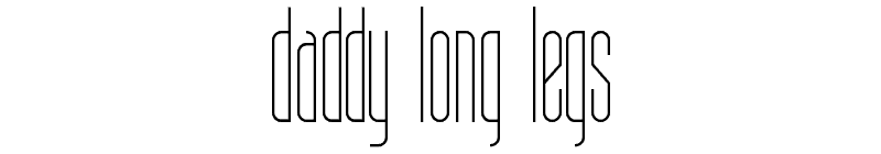 Daddy Long Legs Font