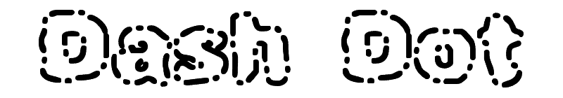 Dash Dot Font