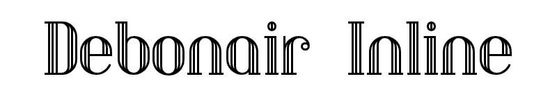 Debonair Inline Font