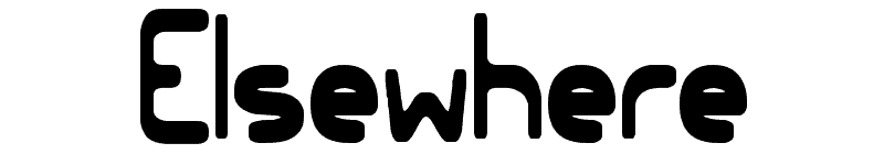 Elsewhere Font