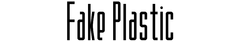 Fake Plastic Font