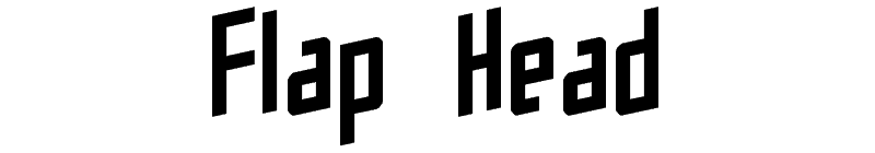 Flap Head Font