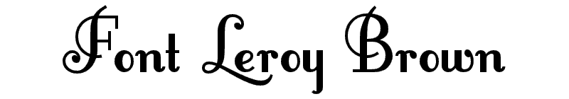 Font Leroy Brown Font