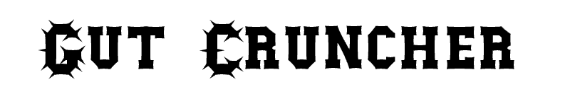 Gut Cruncher Font